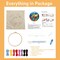 DIY Punch Needle Kit – Jack Russell Dog in Flowers Embroidery Set for Beginners with Hoop, Stamped Pattern, and Yarn for Home Decor & Craft Lovers